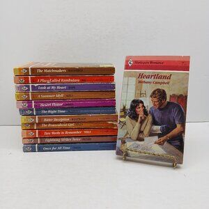 Vintage Harlequin Romance Novels 1980s Lot Of 12 Paperback Books